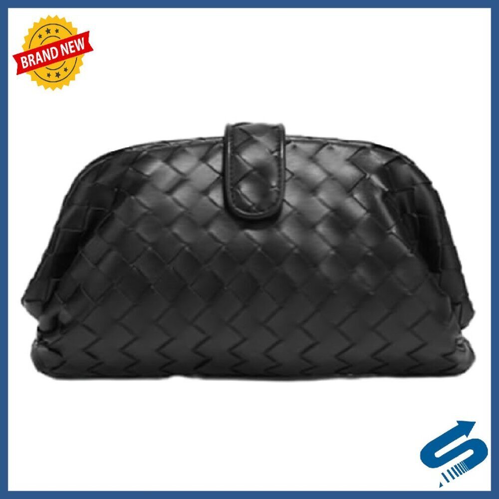 Handwoven PU Leather Crossbody Shoulder Bag Satchel Purse